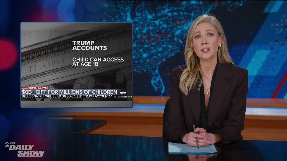 Desi Lydic on Trump Accounts: I didn't expect this from Donald Trump. Mostly the part where he says you can't touch something until it turns 18.
