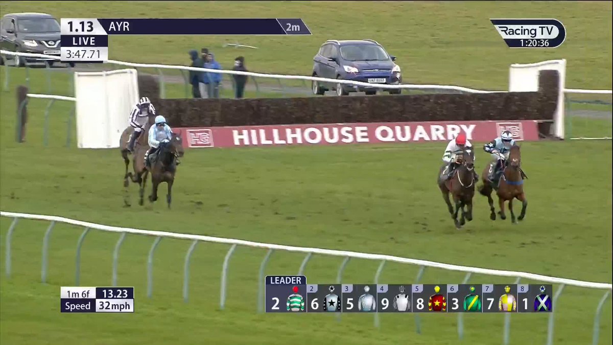Walk In The Park x Apple's Jade The regally-bred Apples Jane travels strongly up the straight and opens her account for Sean Bowen, Gordon Elliott and Bective Stud Tearooms & Apartments Ayr Racecourse