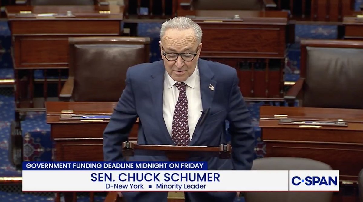🏛️Dems march toward the most pointless government shutdown ever They say they want to strip funding for ICE... but ICE is funded until 2029. A shutdown will imperil funding for FEMA... in the middle of winter storms. Are they that foolish? Sure looks like it.