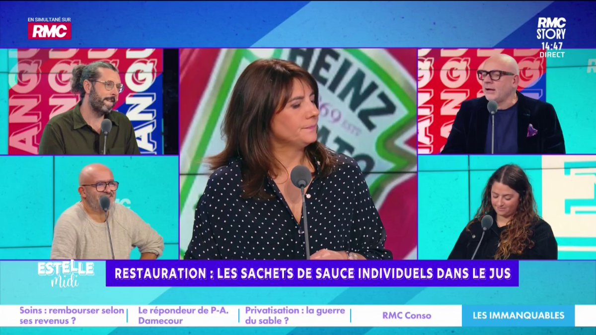 😋 Resto : la fin des sachets de sauce individuels 🎙️ frédéric hermel🇫🇷 : "Vous vous rendez compte du décalage entre l'UE et les USA, la Chine... On a inventé le TGV, le Concorde et maintenant on interdit les petites dosettes de ketchup ! Voilà la réalité de notre civilisation"