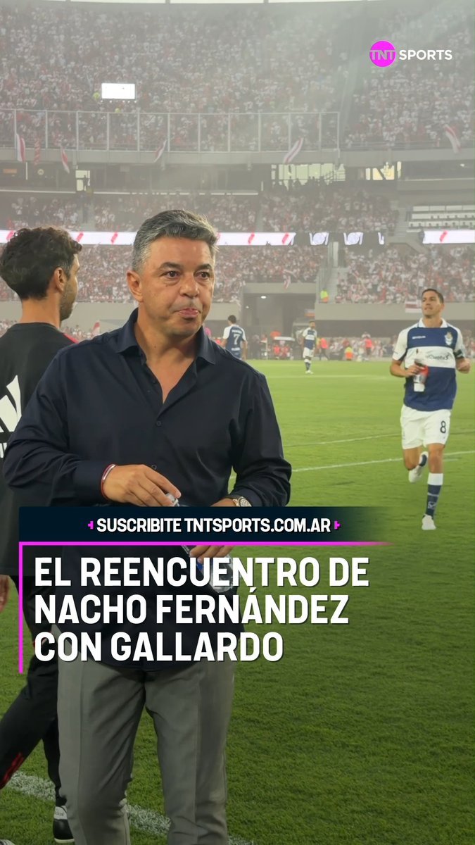 Hubo reencuentro entre Nacho Fernández y Gallardo en el Monumental ⚪🔴⚪