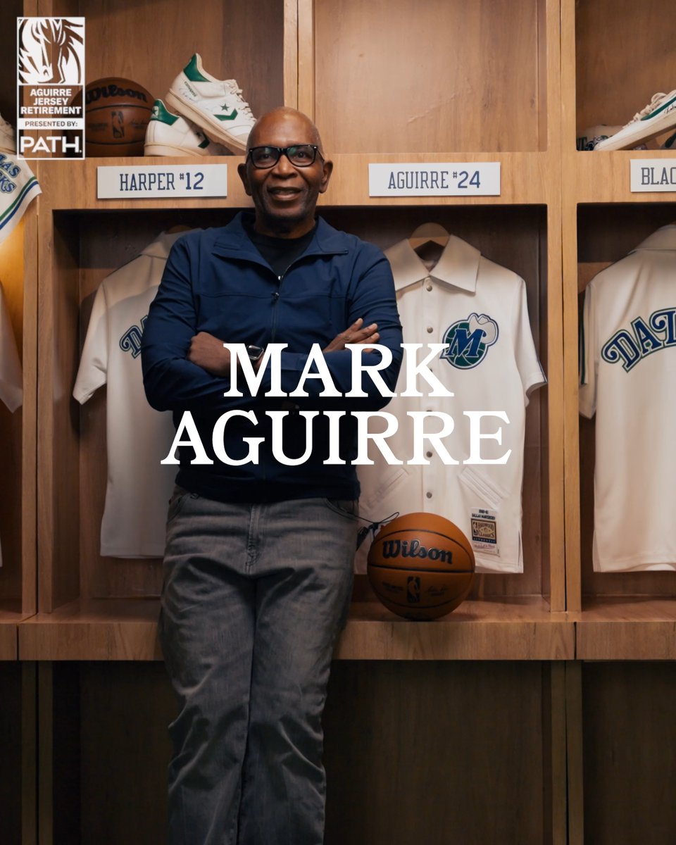 Turn back the clock. Tonight we honor Mavericks legend Mark Aguirre 💙 PATH // #MFFL