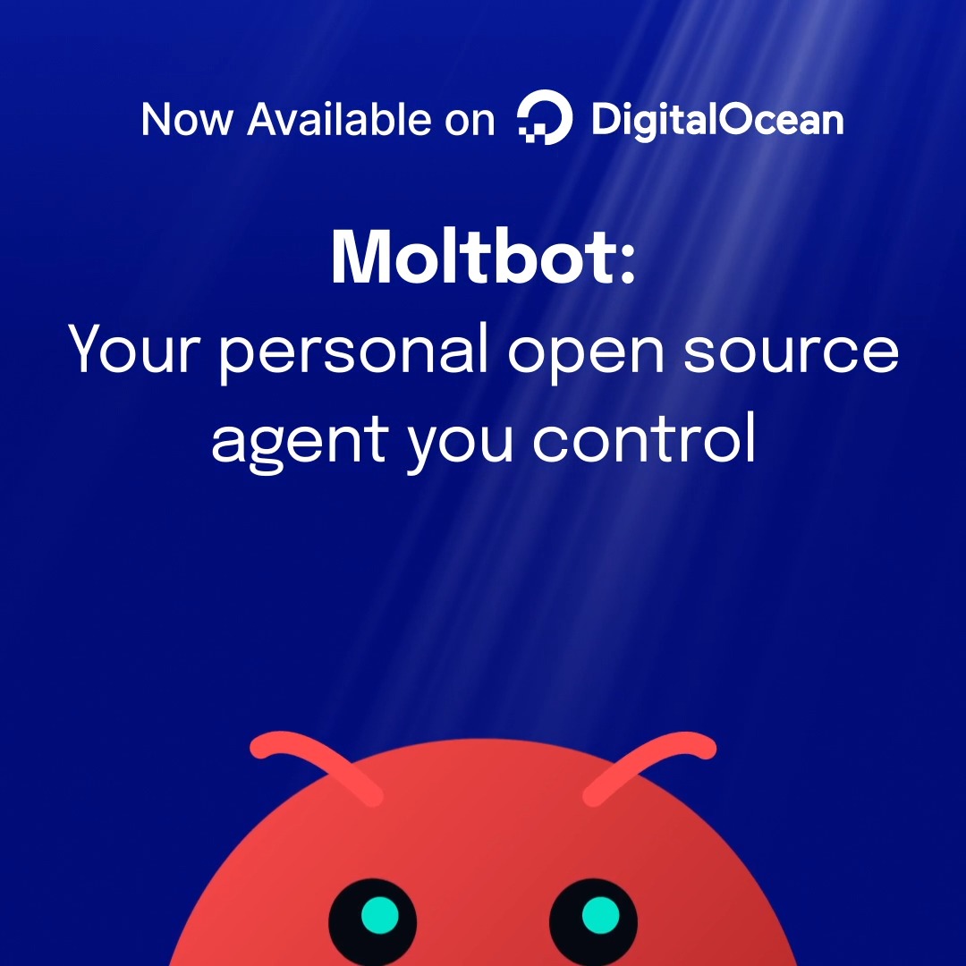 1-Click Deploy is here. 🦞☁️💧 Developers can quickly provision always-on agentic AI in a production environment with scalable, reliable infrastructure from #DigitalOcean.