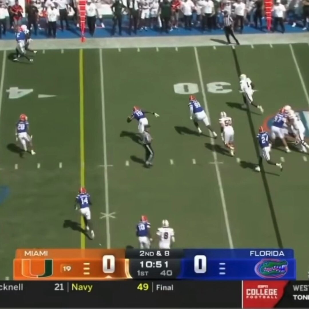 Cam jogging on the Gators will never not be funny. That game was over before it even started🤣
