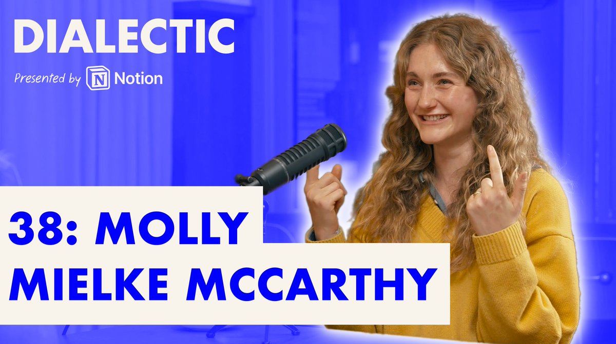 Molly Mielke McCarthy is on a quest to find exceptional people before the world catches on. I talked to Molly Mielke McCarthy about the art of "peopling", playing your own game, vocation, and why great founders are often the least legible. Today, she runs Moth Fund, where she backs founders at the beginning. In the past, she's worked across design, product, and editorial at Figma, Notion, Stripe Press, The Browser Company, and scouted for Sequoia Capital. Her background in film and design echoes in the people she backs and in the quality of her curation and writing. Molly is people-centric yet fiercely individual, intuitive yet pragmatic, and truth-seeking yet full of care. We discuss: - Why it takes 3 months for her to know someone well enough to invest - Why authenticity is magnetic - The difference between agency and ambition - Why commerciality is a lens you can learn - Illegibility as private confidence, not public uncertainty - How your brand is a bell in other people's heads - Vocation as "stalking your calling" and then yielding to it - Why we should focus on doing something rather than being someone Timestamps: 0:00 - Opening Highlights 1:29 - Intro to Molly 3:36 - Thanks to Notion 5:14 - Start: People, Spikeyness, and Discernment 21:36 - Agency and Ambition 34:45 - Commerciality 49:19 - Investing, Feedback Loops, and Creating a Bat Signal 59:46 - Coaching and Working with Young People 1:06:54 - Self-Knowledge, Uncertainty, "Should," Others' Acceptance, Motivations 1:16:38 - Illegibility & Legibility, Principles, Authentic Service 1:29:28 - Friends, Seeing in the Third Person, Femininity in a Masculine World, Love 1:42:07 - Grab Bag: Art, Catholicism, Gratitude, Beauty Dialectic with Jackson Dahl Ep. 38: Molly Mielke McCarthy - The Art of Peopling - is out now, below and on all platforms.