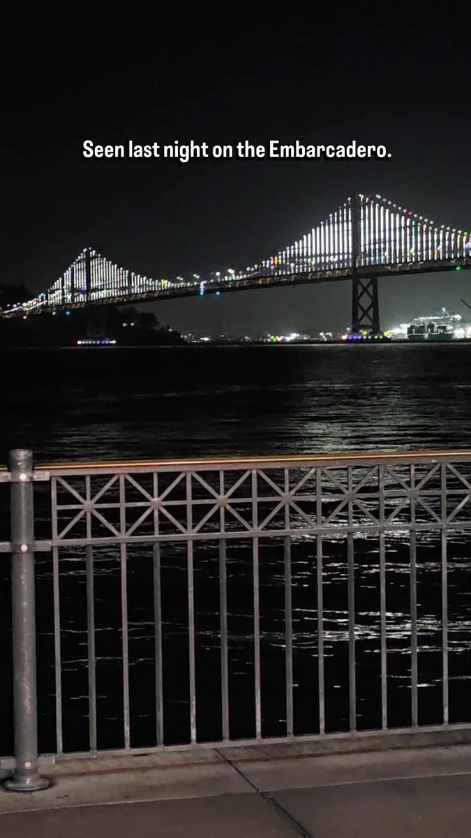 Testing, testing, 1, 2, 3. If you were in San Francisco last night, you might’ve spotted the Bay Bridge lighting up as Bay Lights began testing. ✨ And believe us when we say—it’s deLIGHTful.