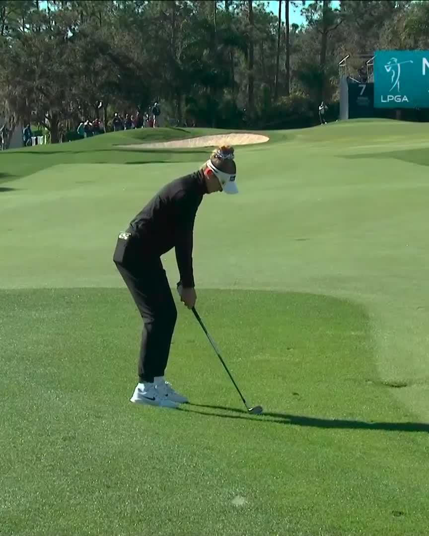 Near eagle hole out for Nelly Korda 😤 Starting coverage off strong on Golf Channel.