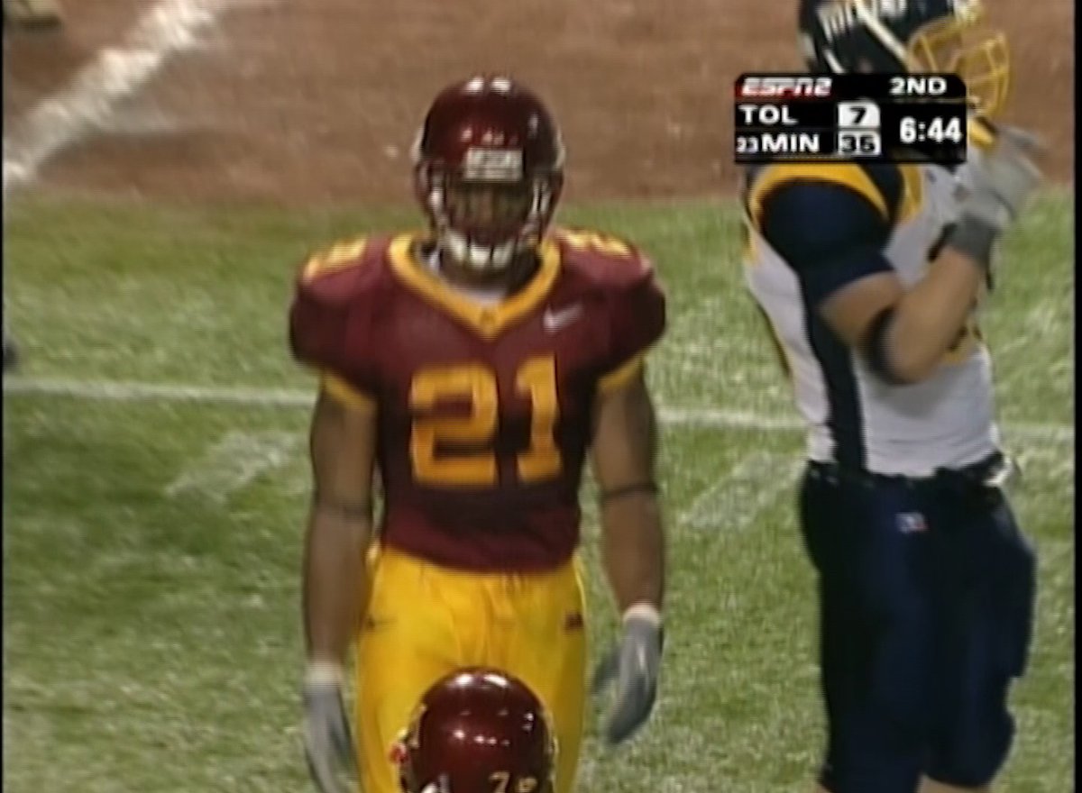 Laurence Maroney and Marion Barber III college highlights just hit different 🎥⚡️ #RTB #SkiUMah #Gophers