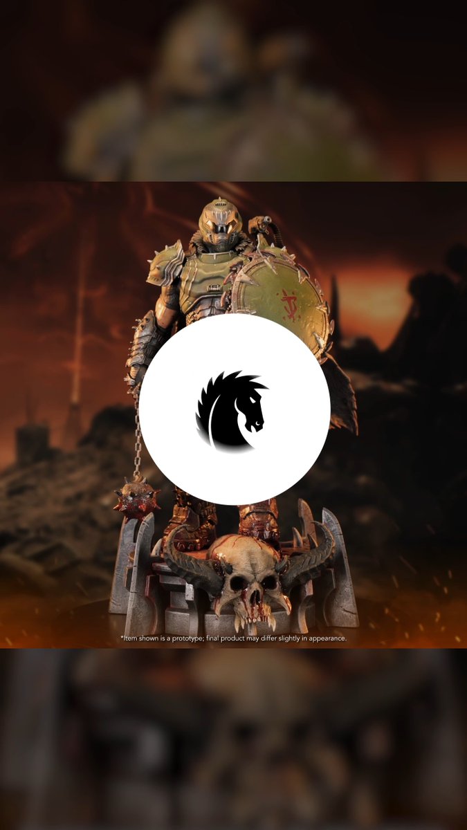 Prepare to Stand And Fight with the DOOM: The Dark Ages - Doom Slayer Statue! Standing over 14" tall, the #Doom Slayer wields his chained Flail & Shield Saw on a 9.5" wide base. Limited to 500, pre-order yours today! Dark Horse Comics Bethesda #DOOM