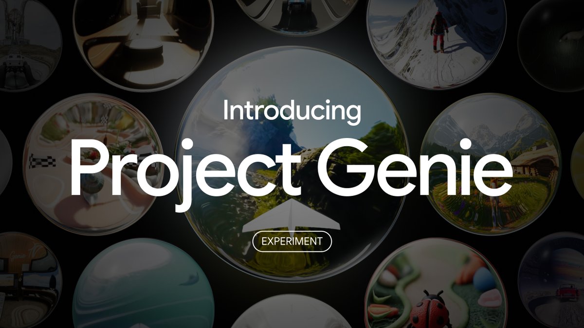 Step inside Project Genie: our experimental research prototype that lets you create, edit, and explore virtual worlds. 🌎