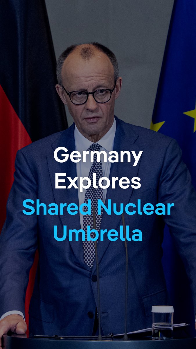 European nations are starting to explore a shared nuclear umbrella. Chancellor Friedrich Merz said the talks come as Germany faces renewed debate over whether it should develop its own nuclear defenses.