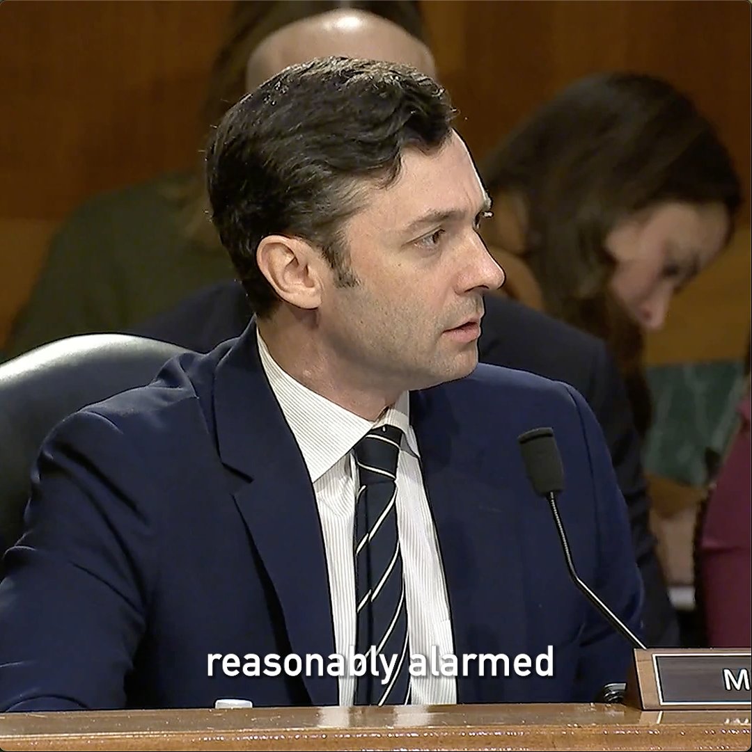 Sen. Ossoff: "Much of the American public are quite reasonably alarmed and asking questions after the Director of National Intelligence was spotted bizarrely and personally lurking in an FBI evidence truck in Fulton County, Georgia yesterday."