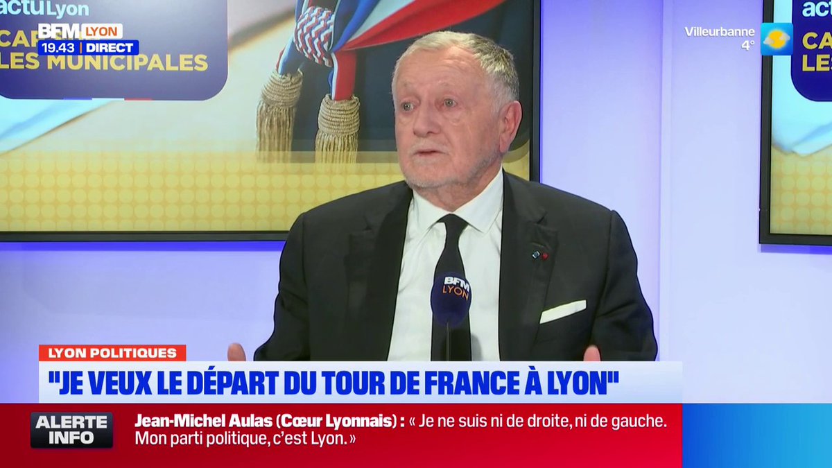 🗨️ "Ce sera l'une des premières mesures" Jean-Michel Aulas déclare vouloir que le Tour de France prenne son départ à Lyon