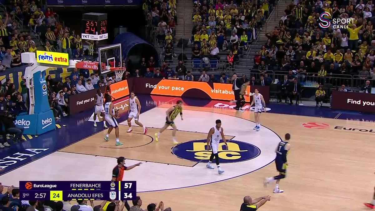 🔔3. Çeyrek Sonucu Fenerbahçe Beko 61-39 Anadolu Efes