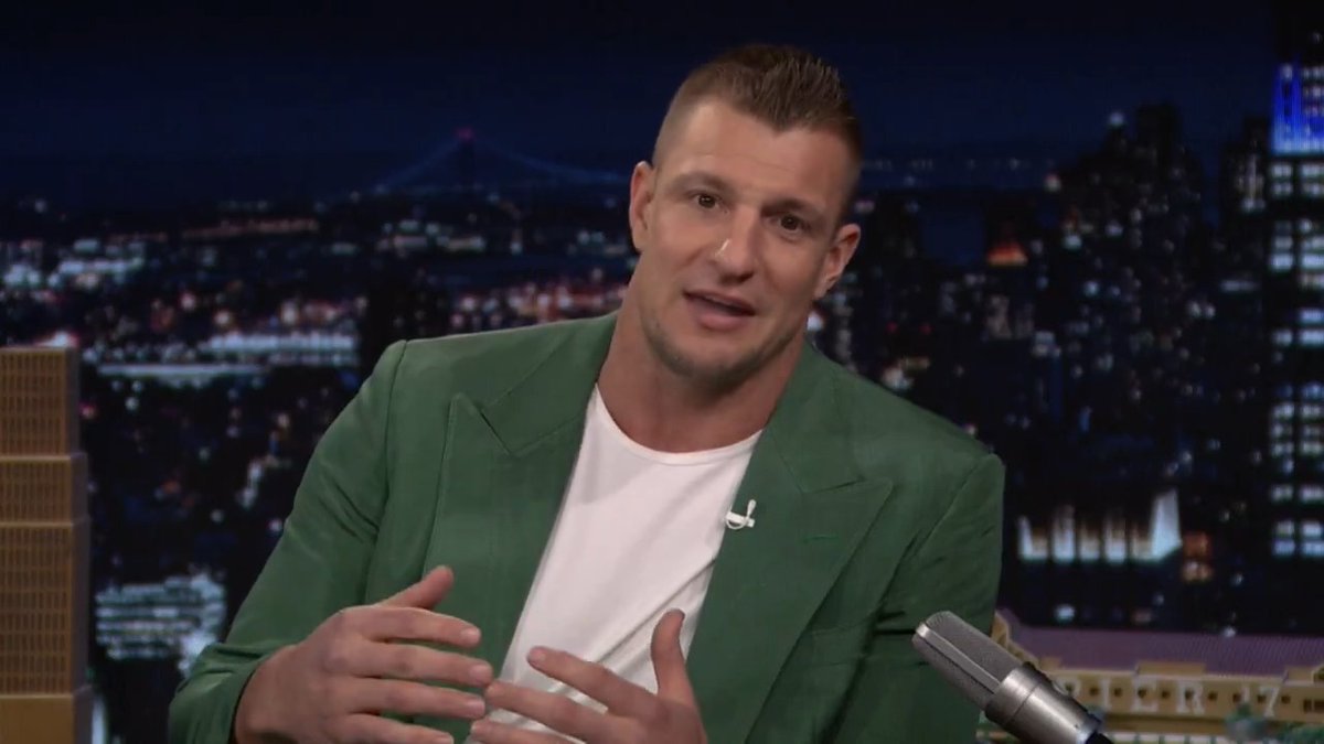 .Rob Gronkowski is pumped up that the New England Patriots are back for #SuperBowlLX! #FallonTonight