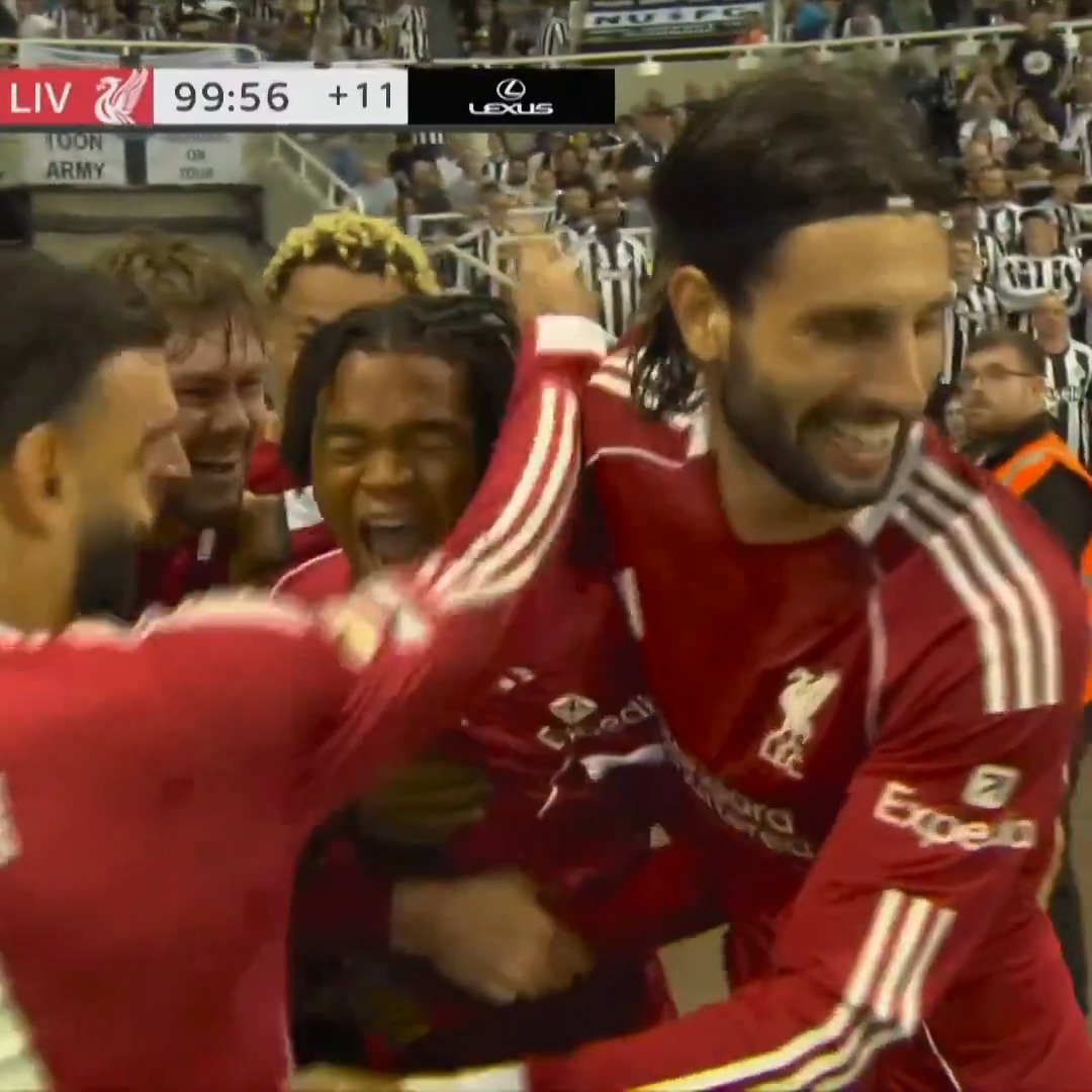 Newcastle and Liverpool played out a thriller earlier this season with 16-year-old Rio Ngumoha scoring a famous winner. 💥 They'll face off again this Saturday on NBC and Peacock.