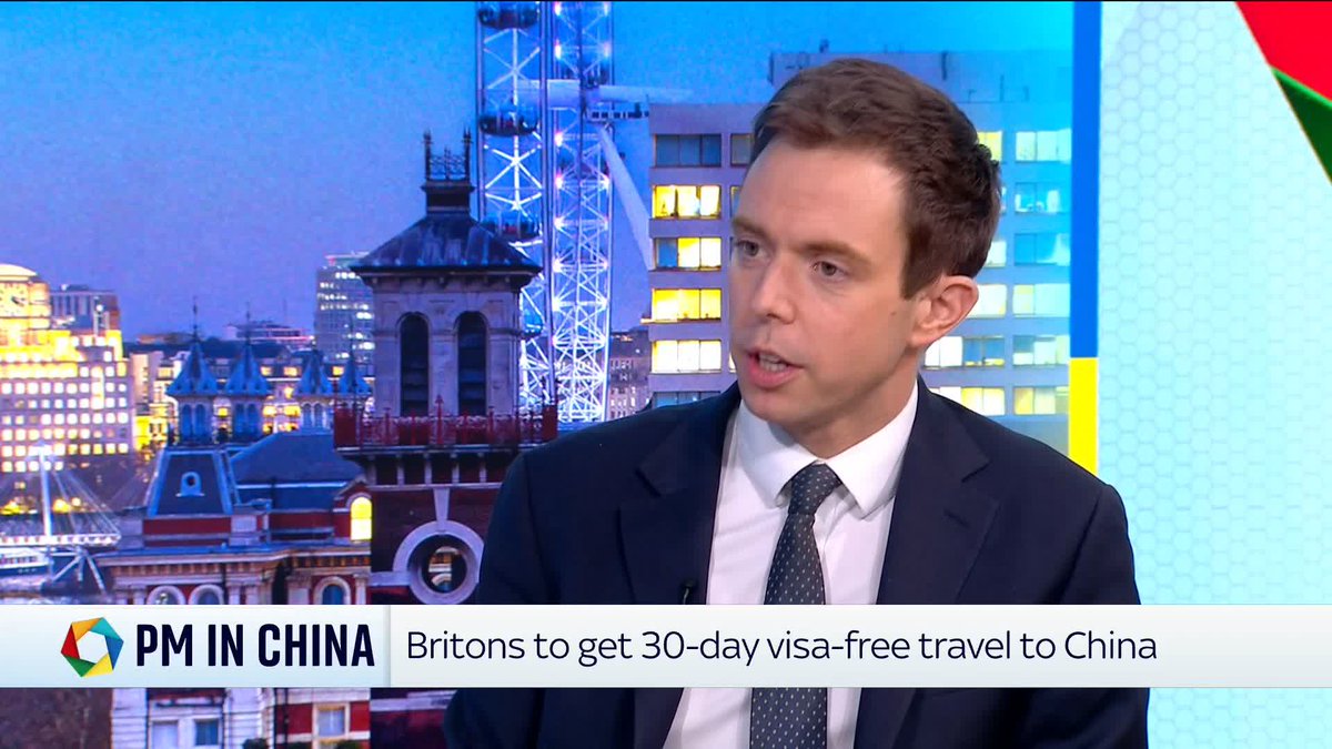 "It would be completely counterproductive for our national interests, for our country not to have a sensible relationship with China. " Justice Minister Jake Richards MP discusses Keir Starmer's China visit with Matt Barbet. 📺 Sky 501 and YouTube