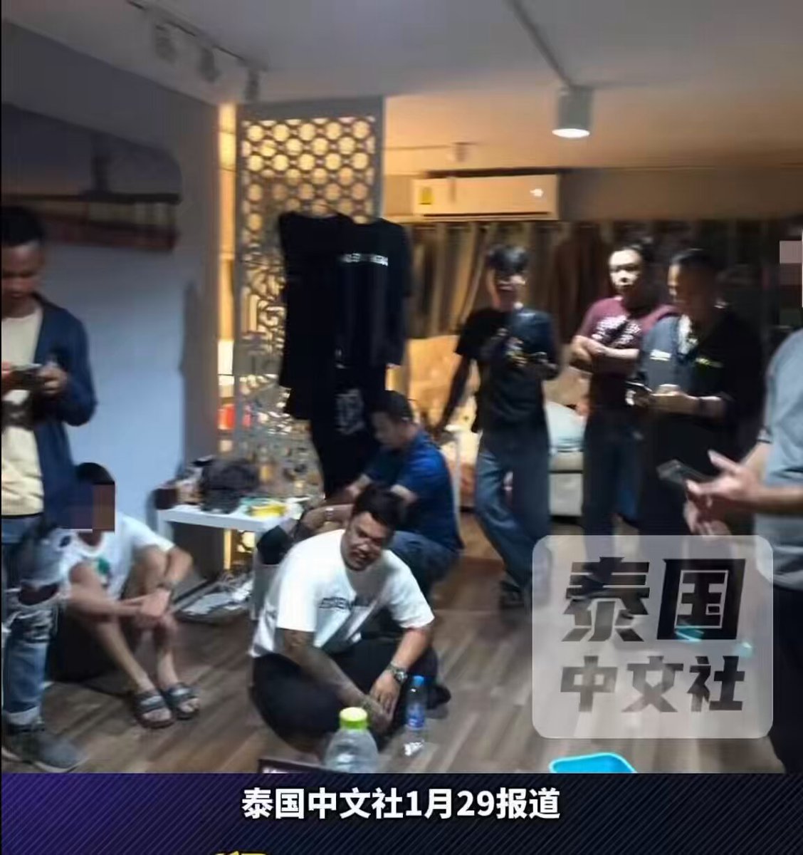 泰国警方再踹中资电诈犯罪团伙。中国在东南亚一直输出革命。现在改输出电诈，假货，有毒食品……