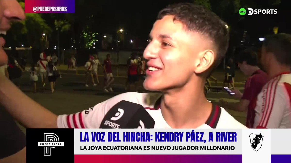 ¿QUÉ LE PARECE AL HINCHA DE RIVER LA LLEGADA DE KENDRY PÁEZ? 🇪🇨 🌡️ El termómetro de #PuedePasar
