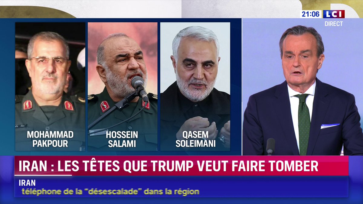 Iran : "Je pense que l'administration Trump, la CIA, les analystes de la CIA doivent être en train de se demander qui peut assurer la stabilité de l'Iran", Gérard Araud ▶️ Darius Rochebin