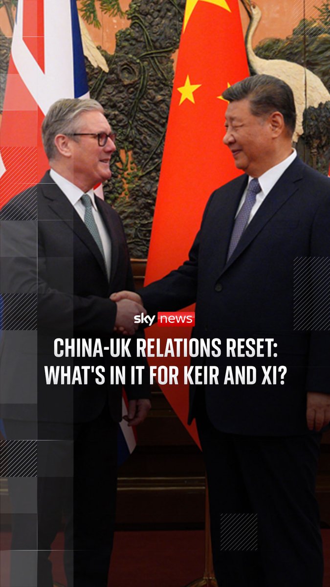 Political editor Beth Rigby and Asia correspondent Helen-Ann Smith look at the objectives for Sir Keir Starmer and China's President Xi Jinping in the latest of the prime minister's overseas diplomatic missions. Read more ➡️
