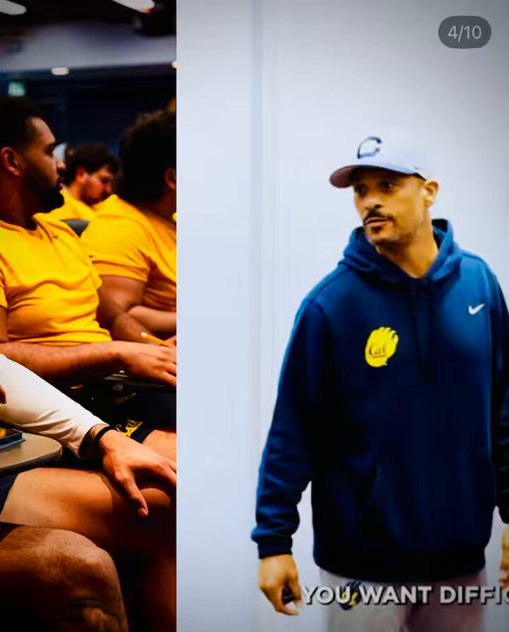 This right here!!! “You want difficulty. You don’t want life to be easy, I promise you”. Geoff McArthur dropping sage advice. This is the type of leader I would want my son to play for. The world’s not ready for Cal Football 💙💛🐻 #GoBears!