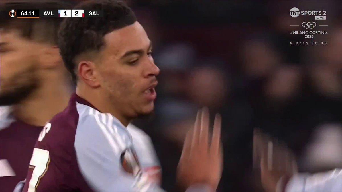 GAME ON! 🔥 Morgan Rogers pulls one back and gets his first Europa League goal of the season 🥶 📺 TNT Sports &amp; discovery+ UK
