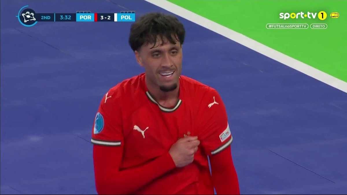 Portugal vence a Polónia e garante o pleno de vitórias na fase de grupos 😍 Rúben Gois fez o golo da vitória com uma grande assistência de Pauleta 🤤 #sporttvportugal #FUTSALnaSPORTTV #UEFAFutsalEuro2026 #Portugal #Polónia