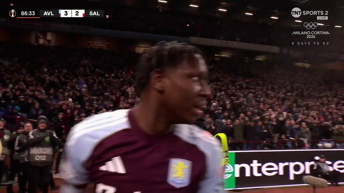19 year old Jamaldeen Jimoh has just came off the bench in his first European game for Aston Villa to potentially WIN the game for them as they go 3-2 up against Salzburg in the 87th minute… What a moment for the lad 👏