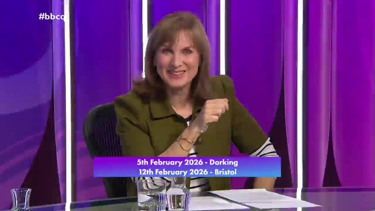 Thank you for joining us tonight We’re also on BBC One at 10:40pm Next week, we'll be back with an episode from Dorking and the following week from Bristol You can apply to be in either #bbcqt audience here: