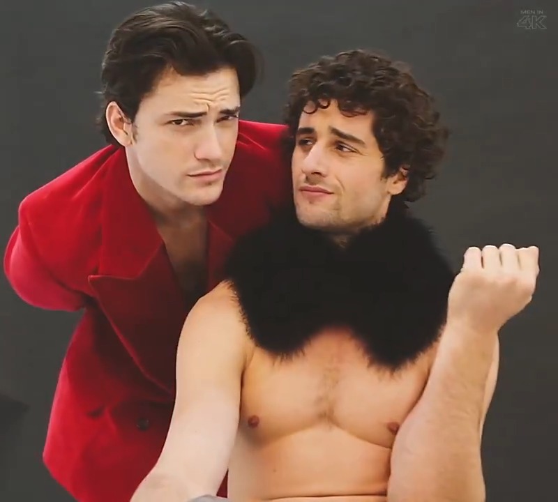 OLYMPO stars Agustín Della Corte and Juan Perales behind the scenes for SHANGAY my shaylas :')