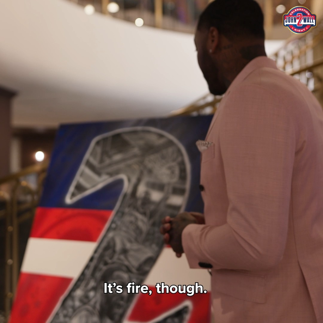 This is goin' front &amp; center in John Wall's man cave 🖼️