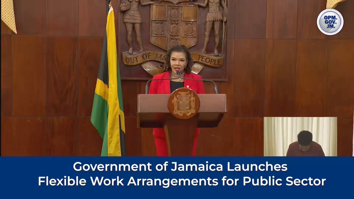 Ambassador Marks, Minister responsible for Efficiency, Innovation and Digital Transformation, officially launched the Government of Jamaica’s Flexible Work Arrangements initiative. Ambassador Marks noted that while flexible work legislation has existed since 2014, it has not been fully implemented. The launch marked the government’s commitment to moving from policy to action. Starting February 2, 2026, flexible work arrangements will be introduced in phases, beginning with staggered working hours. Participation will not be mandatory, and traditional work hours will remain available.