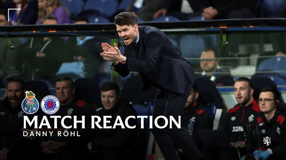 🎙️ Danny Röhl spoke to RangersTV after tonight's performance in the UEFA Europa League.