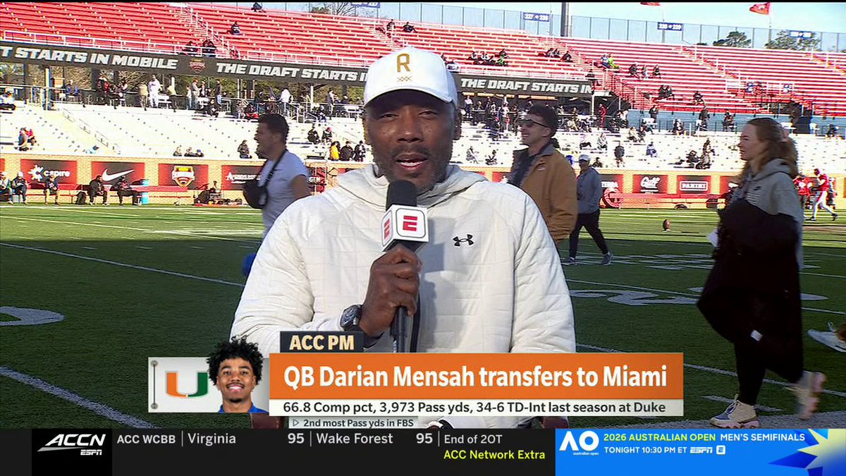 “Darian Mensah, if it all goes the way it’s supposed to go, he will be the Heisman Trophy favorite.” Louis Riddick says the sky is the limit for Miami's new QB1 📈