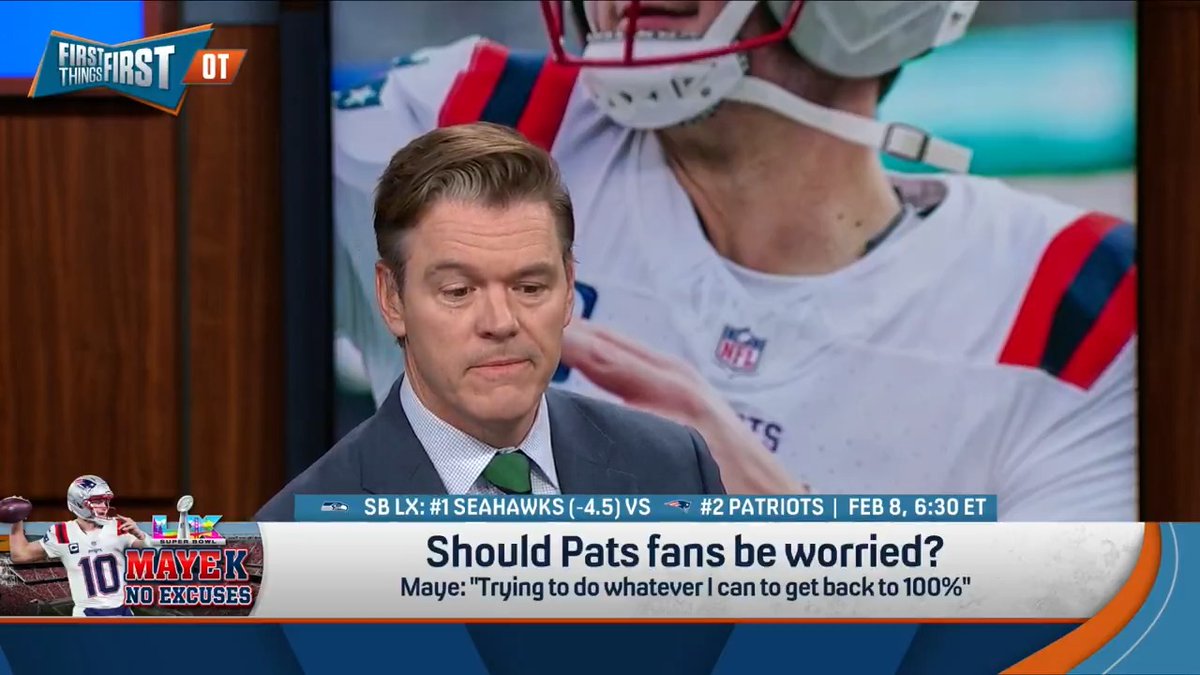 “My feeling about the Super Bowl is: I don’t think this is going to be close, I think Drake Maye is going to light up the Seattle defense.” Wildes is feeling confident ahead of SB LX 👀