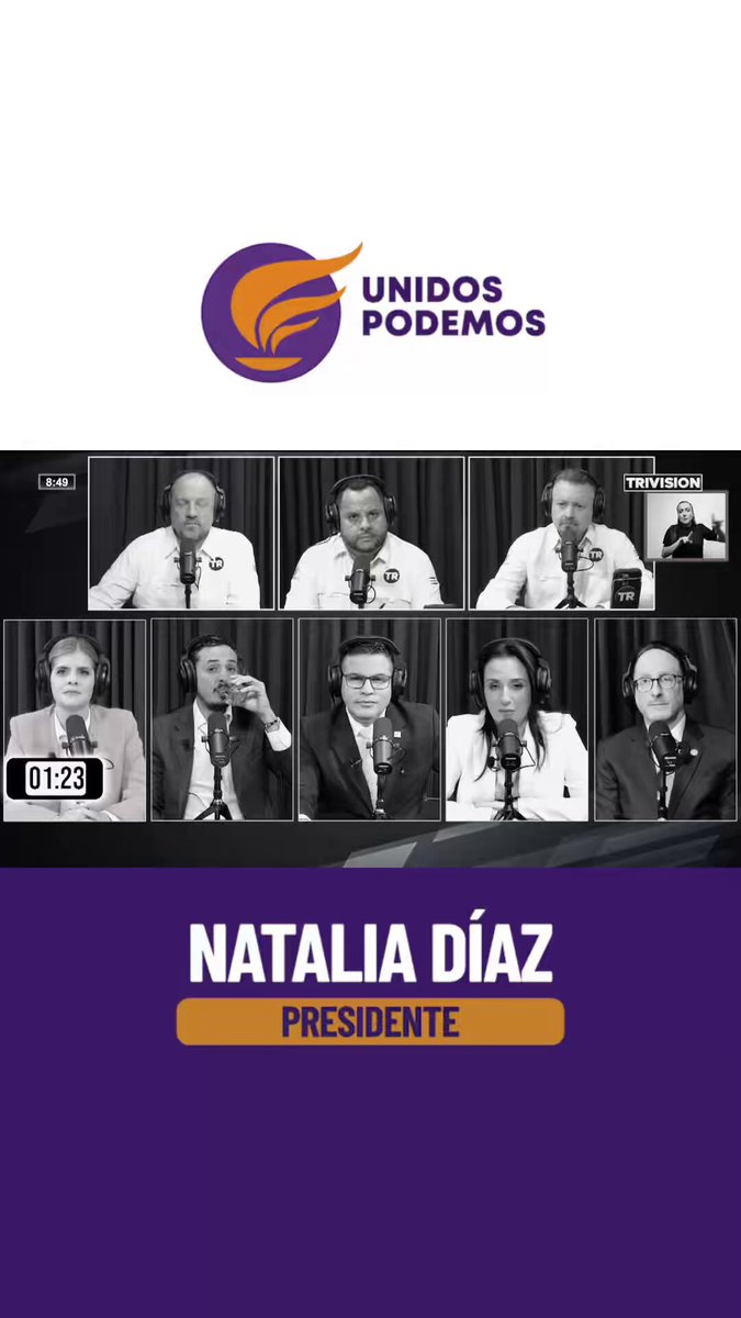 Rodrigo Chaves debe estar diciendo “trágame tierra” con la candidata a la Presidencia que eligieron, la candidata del descarte. #DebateTrivision #NataliaPresidente
