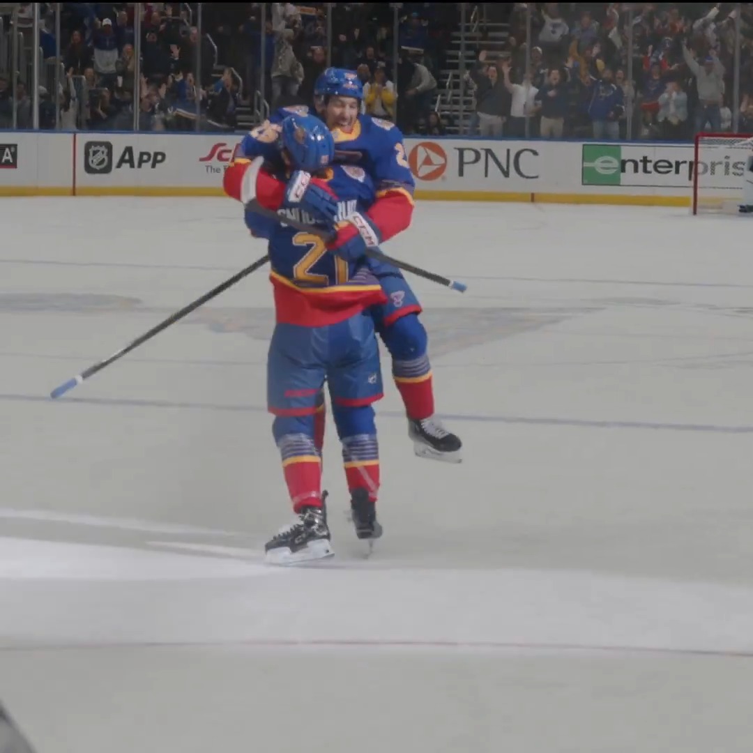 Late game-winning goal, cinematic style. #stlblues