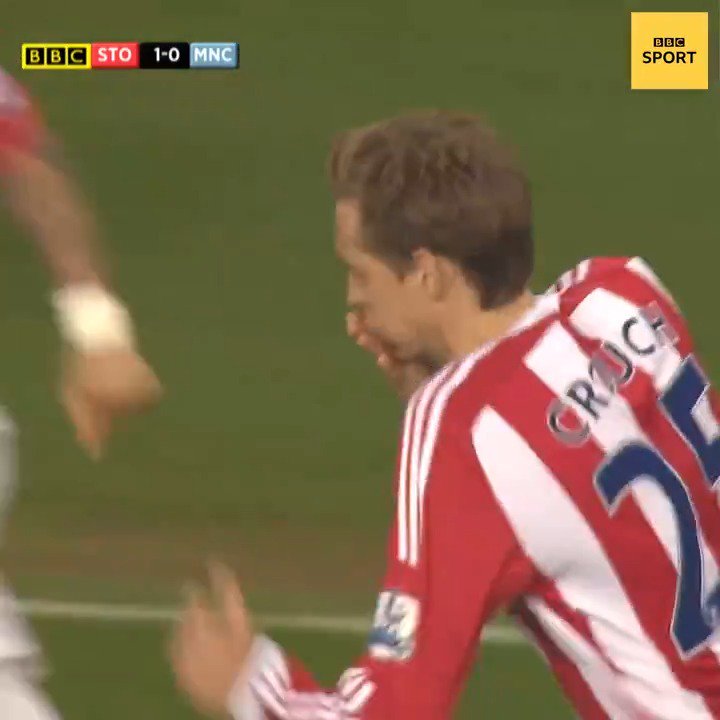 🎂 Happy 45th birthday to Peter Crouch. 🏴󠁧󠁢󠁥󠁮󠁧󠁿 Any excuse to watch this volley against Manchester City again. 😍 🗣️ Stoke manager Mark Hughes: “People forget how technically gifted Peter was. That goal showed everything.”