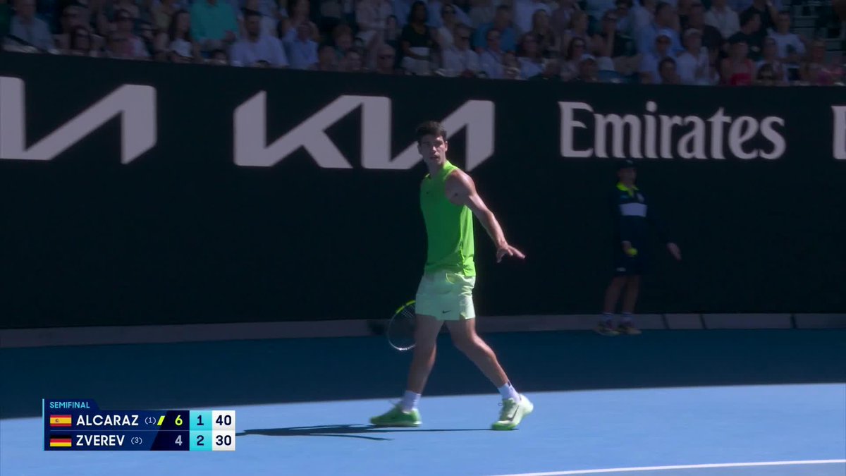 ALEXANDER ZVEREV AND CARLOS ALCARAZ. Take a bow. 🤯🤯🤯