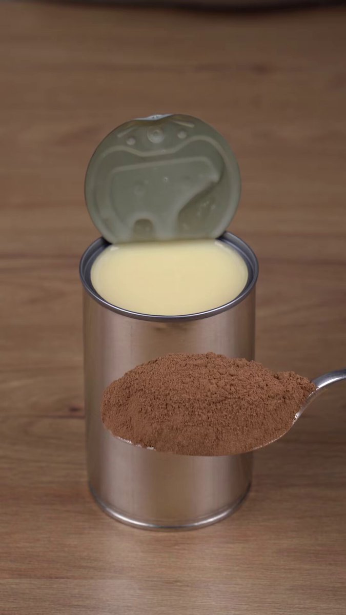 Combine condensed milk with cocoa powder and the result will blow you away