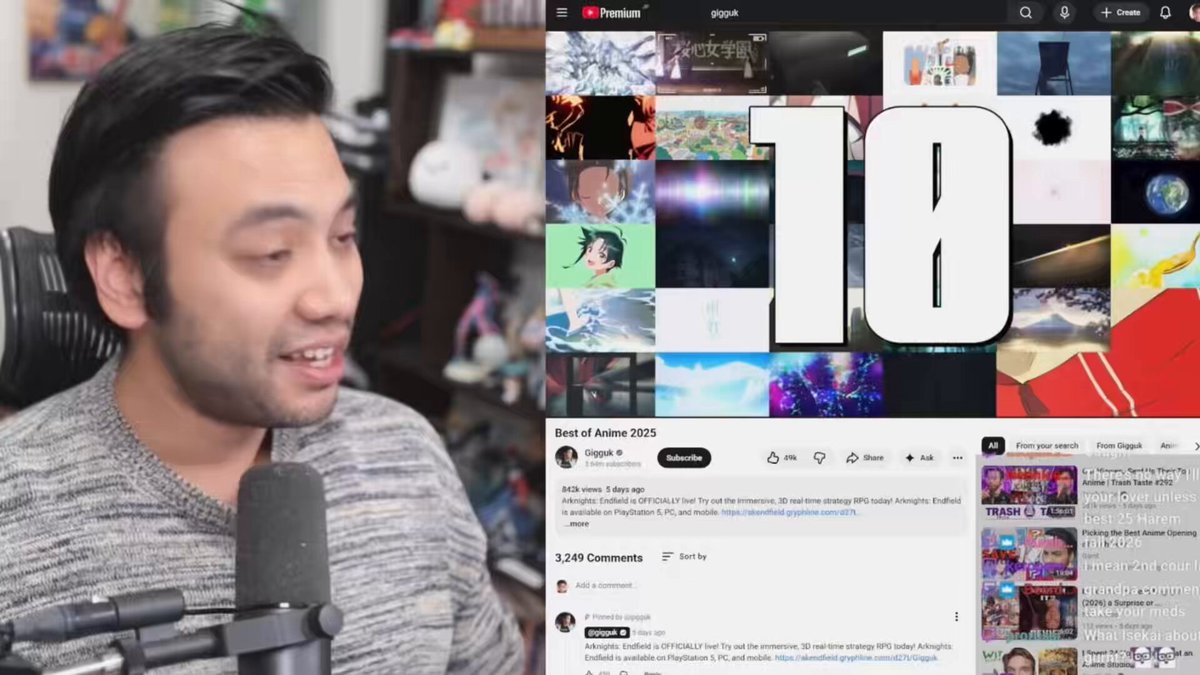 Gigguk says he’s “terrified of Lord of Mysteries fans.” Bro thinks we’re a cult (we are) or something. ✌️😭