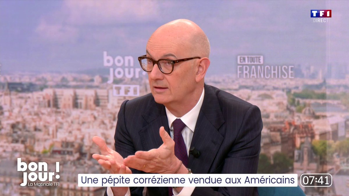 🗣️ "J'ai décidé de ne pas autoriser Eutelsat à vendre ses antennes au sol. Eutelsat, c'est le seul concurrent européen de Starlink. Donc les ventilateurs, c'est oui avec des conditions strictes. Les antennes, c'est non" : Roland Lescure 📺 #EnTouteFranchise avec karina