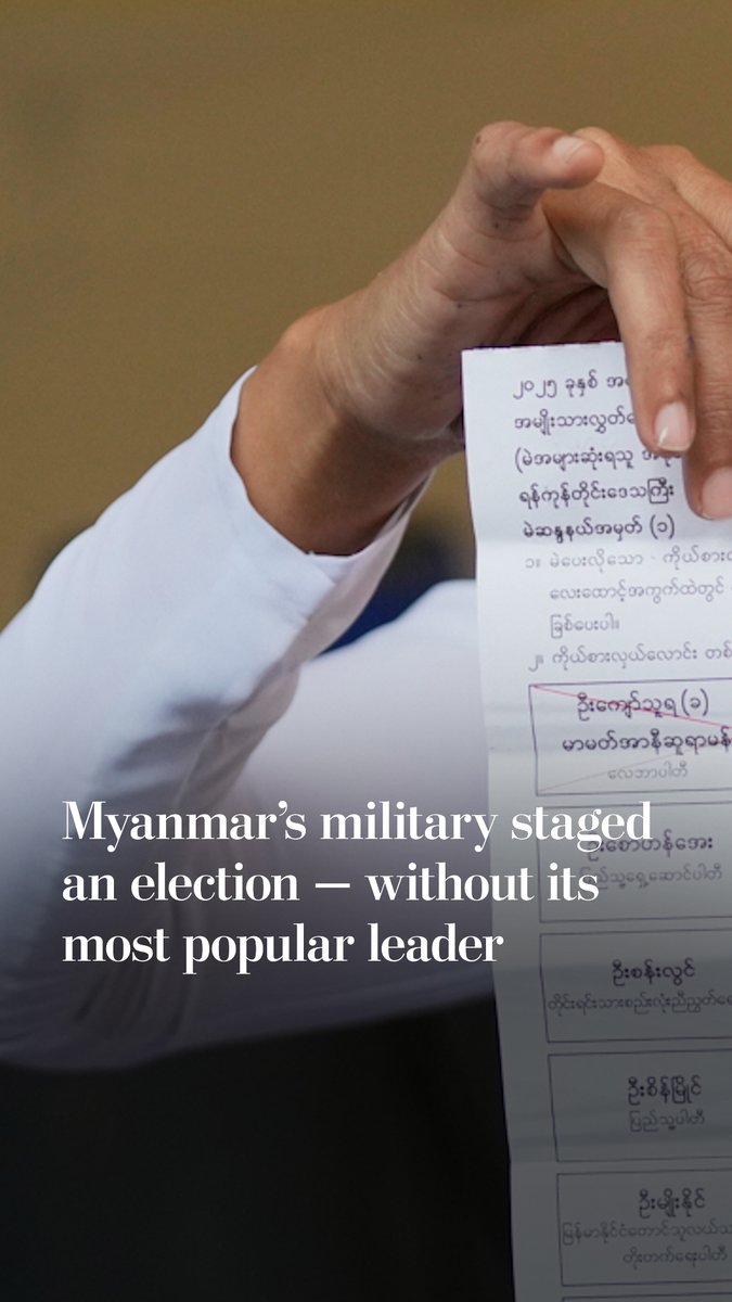 A party backed by Myanmar’s military claimed victory in the country’s first election since the army seized power in 2021. Critics say the election was neither free nor fair, but an effort to legitimize its rule after seizing power from Aung San Suu Kyi.