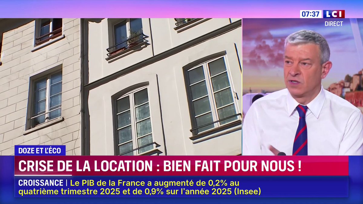 🏘️ Marché locatif : la tension s'accroît encore dans les grandes villes ! 🗣️ "DPE aberrant, encadrement des loyers, fin du dispositif Pinel... tout est fait pour décourager le marché. C’est une vraie machine minutieuse de destruction." ▶️ Doze et l’éco avec Nicolas DOZE - LCI