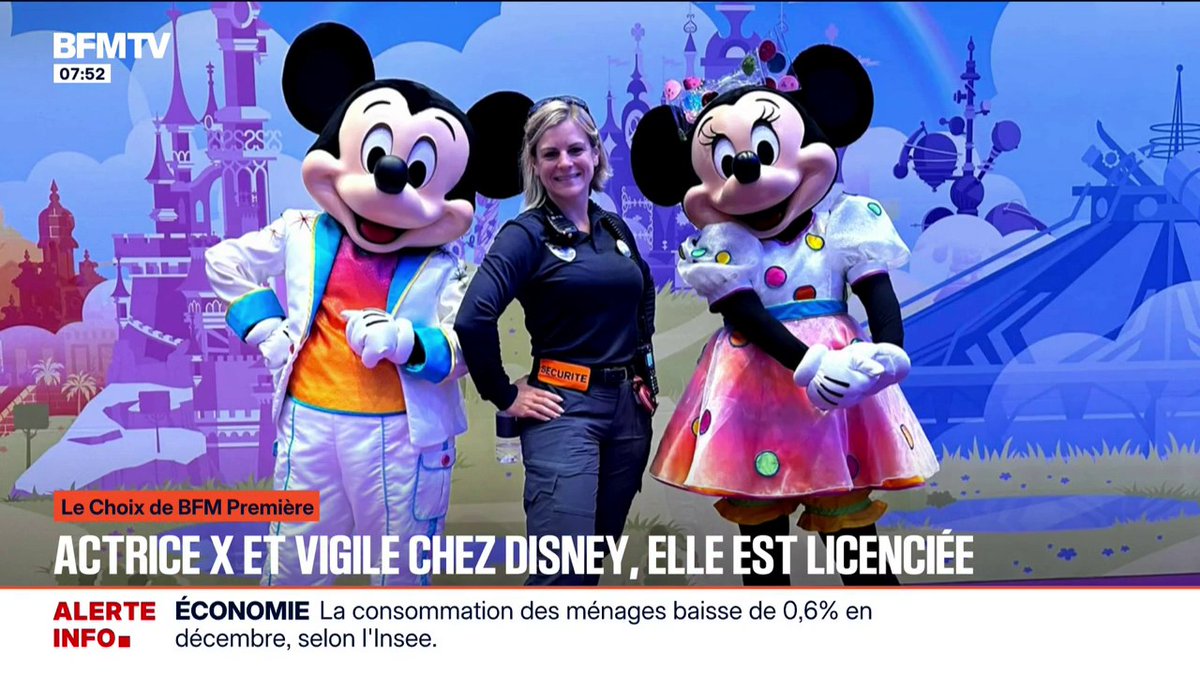 🗨️ "Ce que je fais dans ma vie privée ne regarde que moi" Vigile chez Disney et actrice X, elle est licenciée et attaque le parc aux prud'hommes