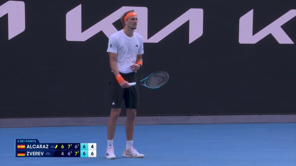 Buckle up, WE'RE GOING 5️⃣ Zverev owns the breaker 7-6(4) to take the fourth. Wide World of Sports • ESPN • TNT Sports • WOWOWテニス • #AO26