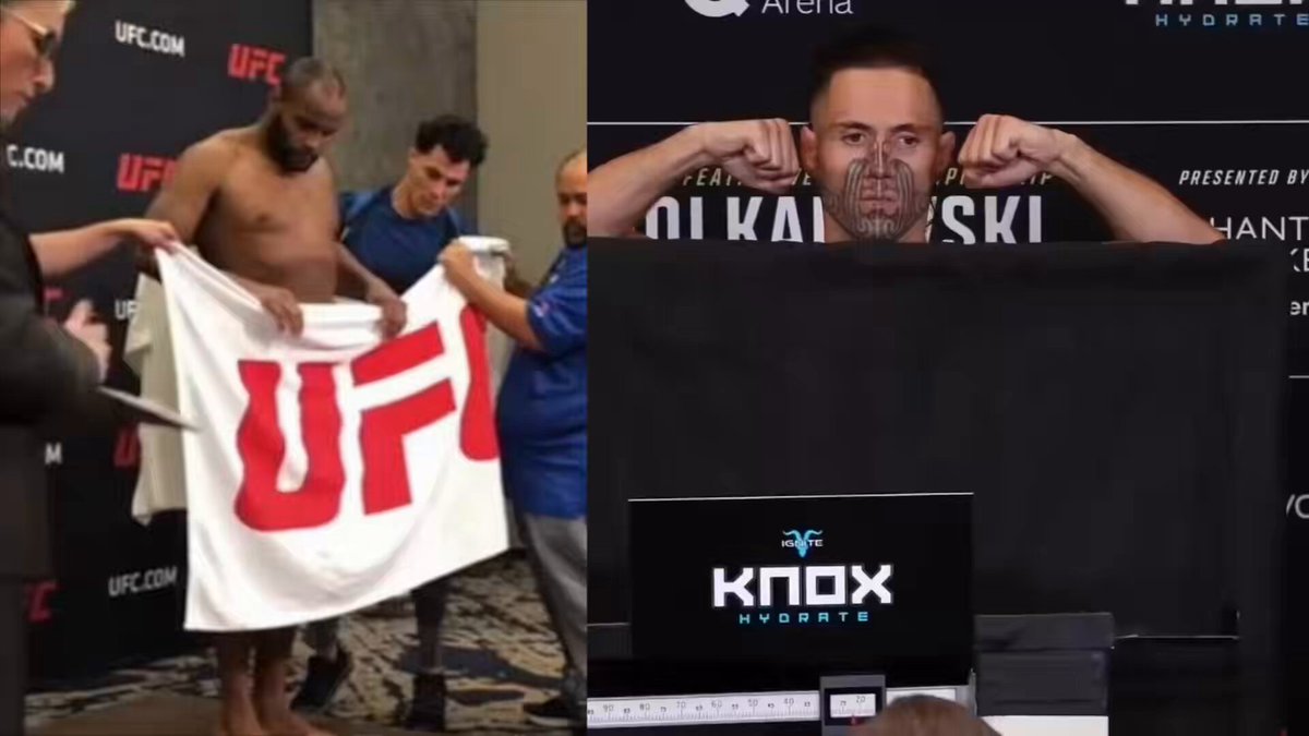 😭❌ The 'DC towel trick' backfires for Aaron Tau at the weigh-ins. He first hit the scale at 122 lbs, then came back later at 129 lbs. 🎥 UFC