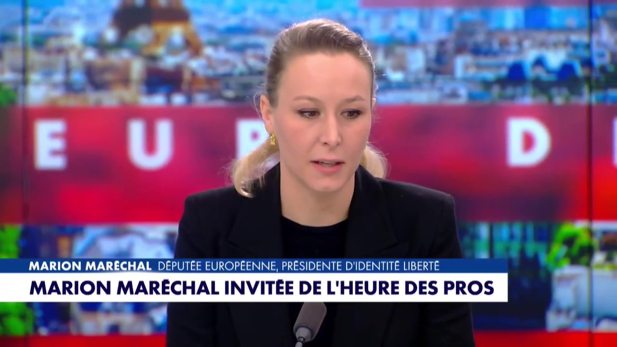 "Je ne considère pas appartenir à cette famille d'extrême droite" déclare Marion Maréchal dans #HDPros #Europe1 Pascal Praud