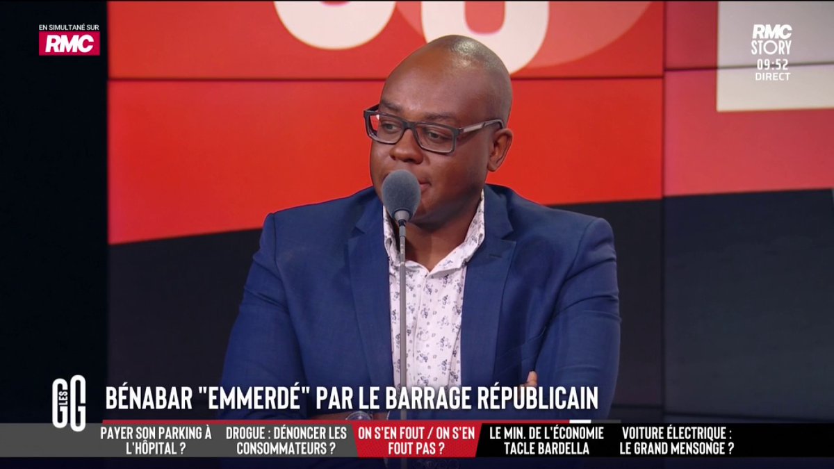 🔴 Le "barrage républicain" ce n'est pas le truc de Bénabar ! 💥 Abel Boyi le soutient : "D'accord avec lui ! Je m’en moque totalement. Je ne veux pas d’injonction : ni parce que le RN est là, ni parce que je suis noir et que je devrais être dans le "camp du bien." #GGRMC